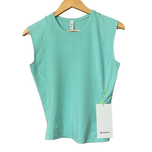 Lululemon Cap Sleeve Hiking Tank Top Wild mint size 4 new - Picture 1 of 12